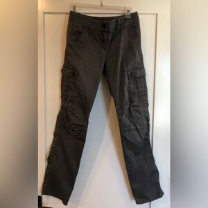 Women’s Ann Taylor charcoal grey cargo pants (size 0)